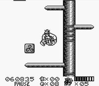 une photo d'Ã©cran de Asterix et Obelix (Game Boy) sur Nintendo Game Boy